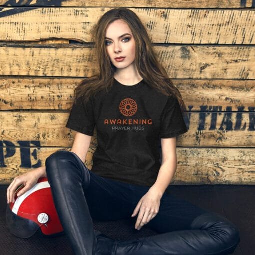 Awakening Prayer Hubs Unisex Tee - Image 4